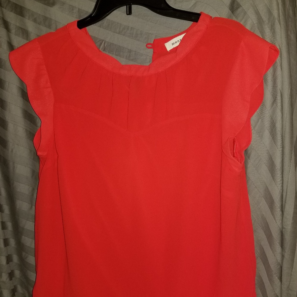 Red blouse
